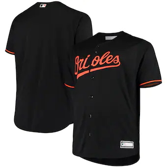 mens black baltimore orioles big and tall replica alternate